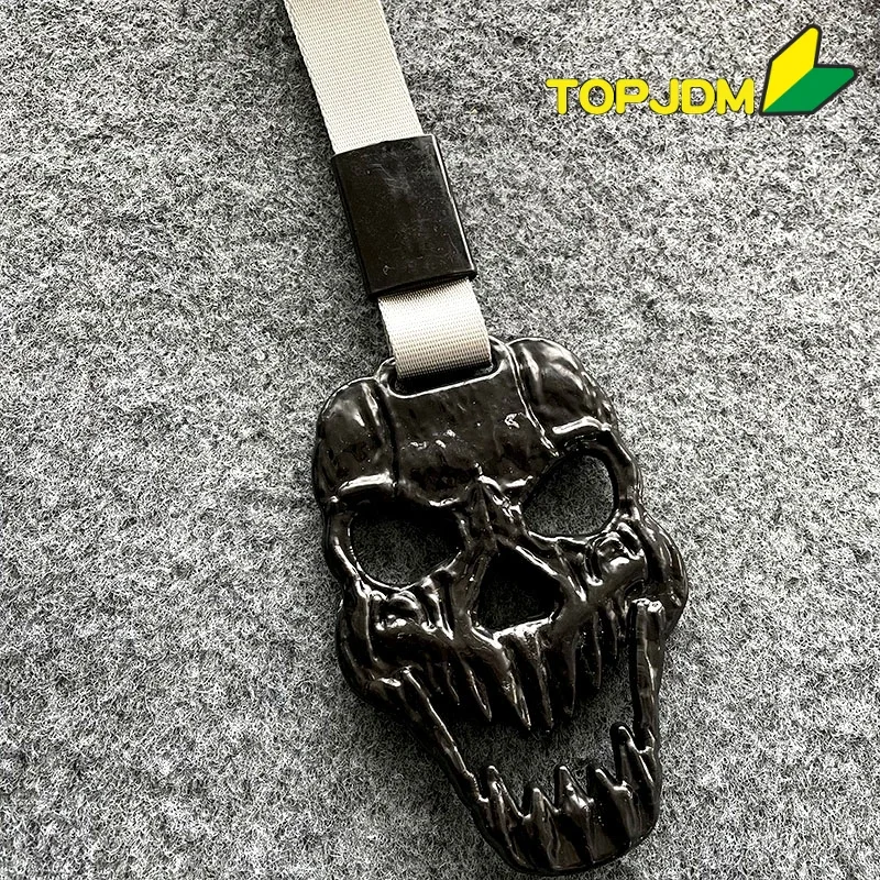 TOPJDM Correa tsurikawa de mano para manillar - corazon y calavera - imagen 5