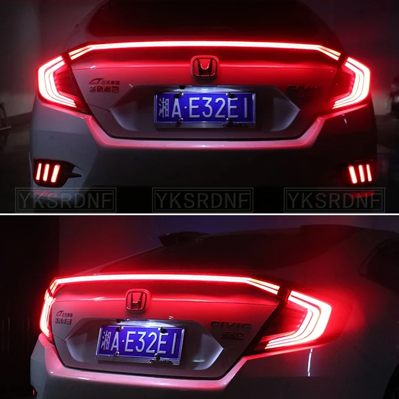 Alerón trasero LED con luz de freno para Honda Civic 2016-2017 - imagen 2