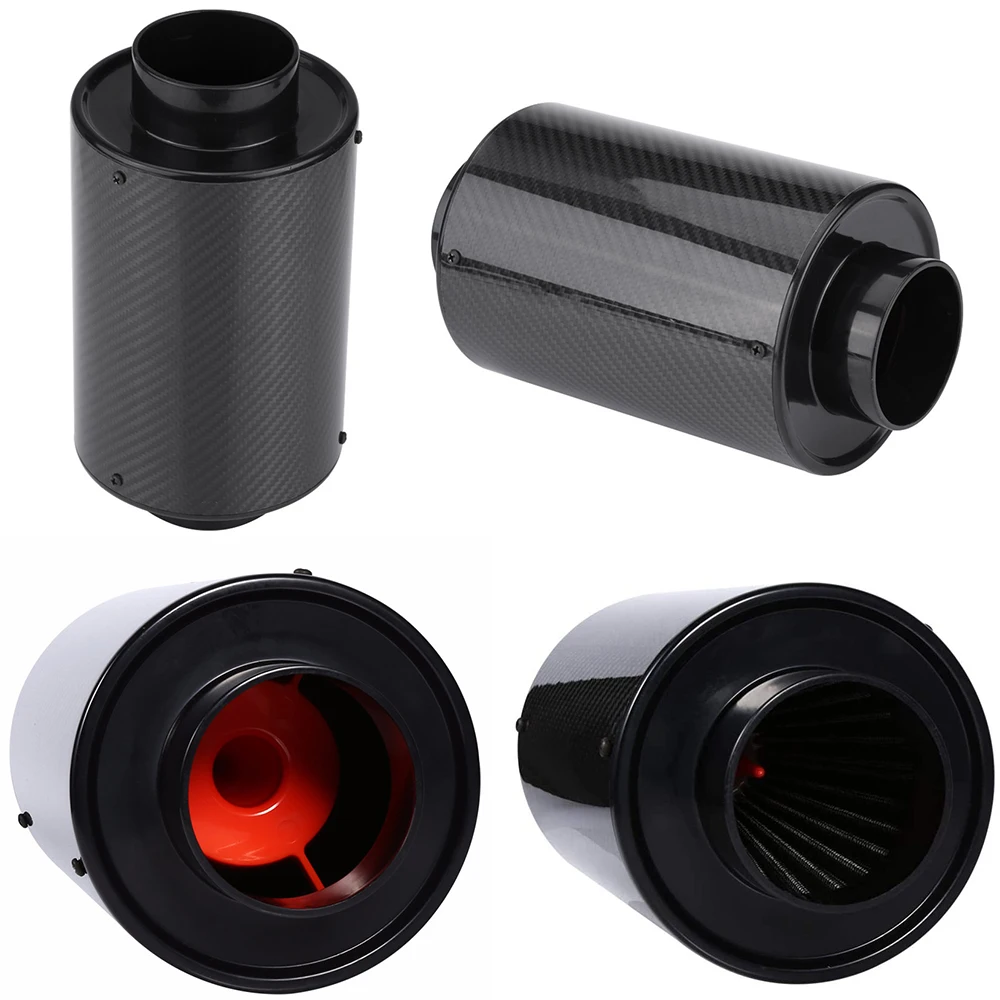 Kit de admisión de aire frío con filtro de fibra de carbono 76 mm - imagen 2