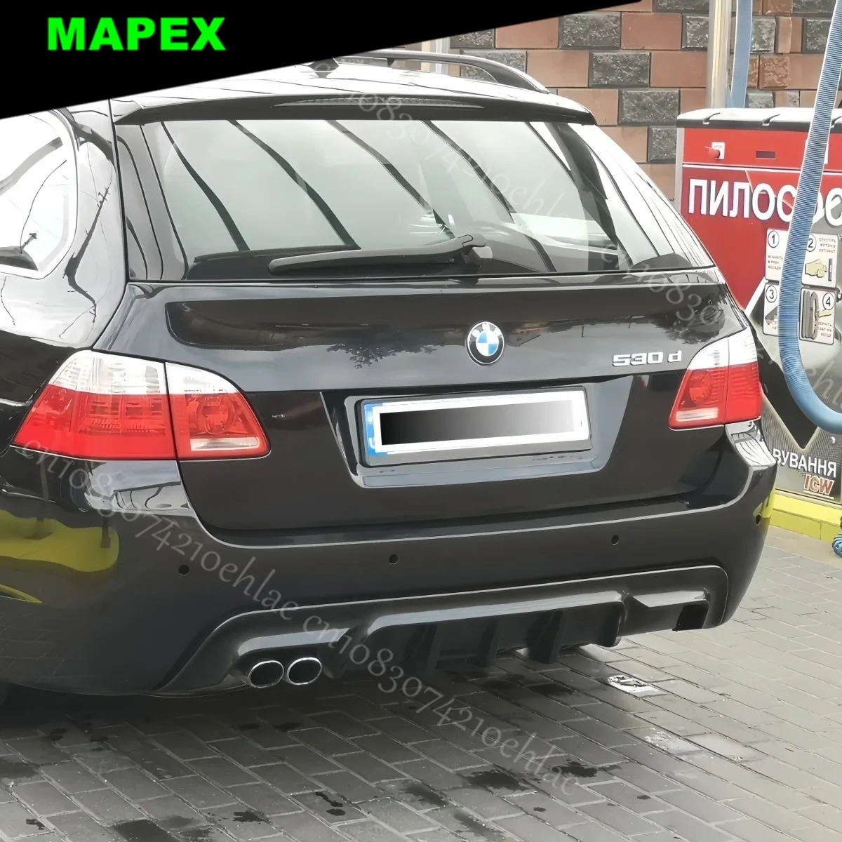 Difusor parachoques trasero BMW 5 Series E60 E61 M Pack 2004-2010 - imagen 2