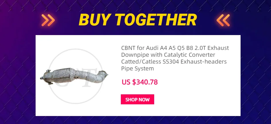 Sistema de escape Valvetronic CBNT para Audi A4 A5