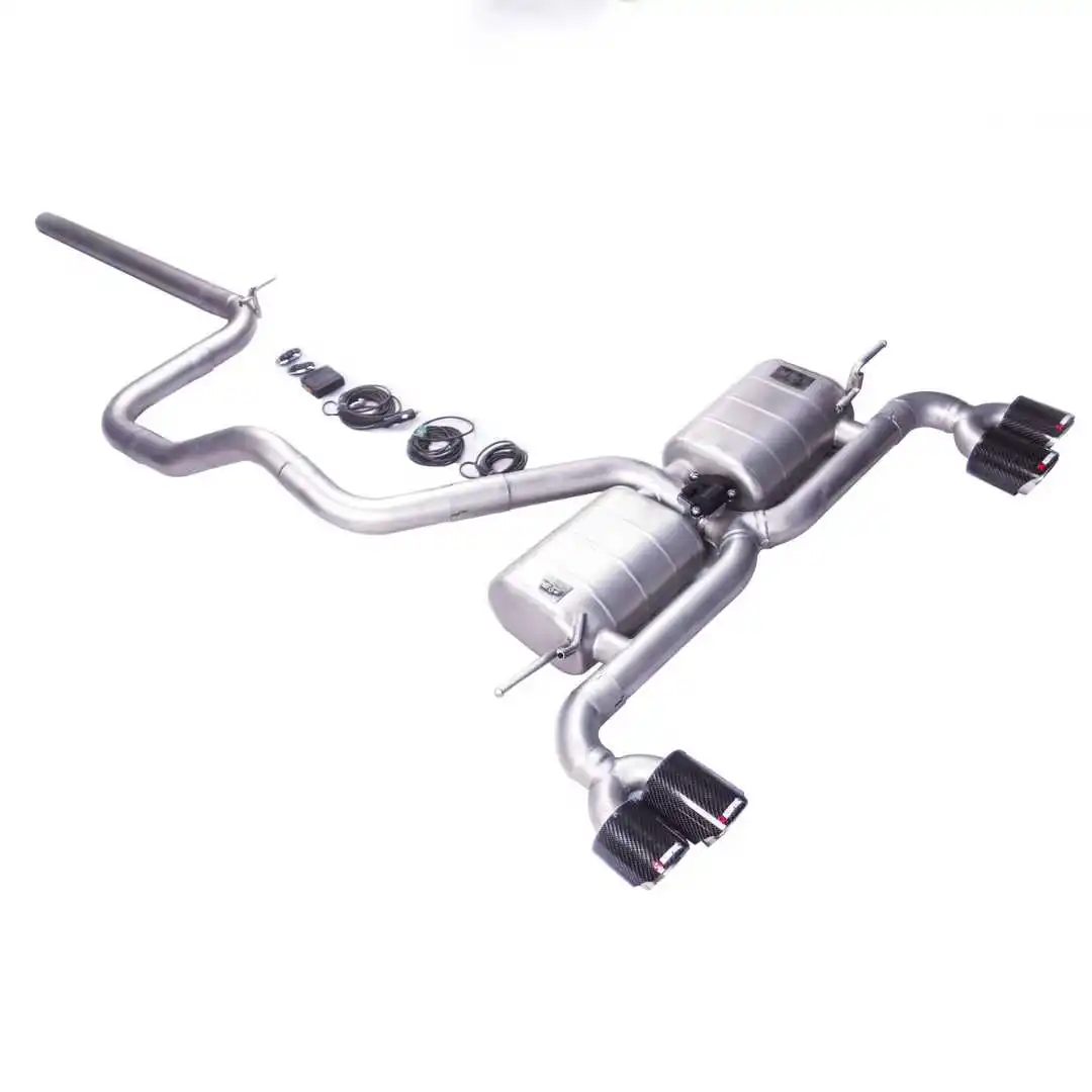 Sistema catback con válvula eléctrica para VW Golf VII, inox 304 - imagen 2