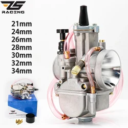 Carburador PWK ZS Racing universal para moto 2T y 4T 75-250 cc