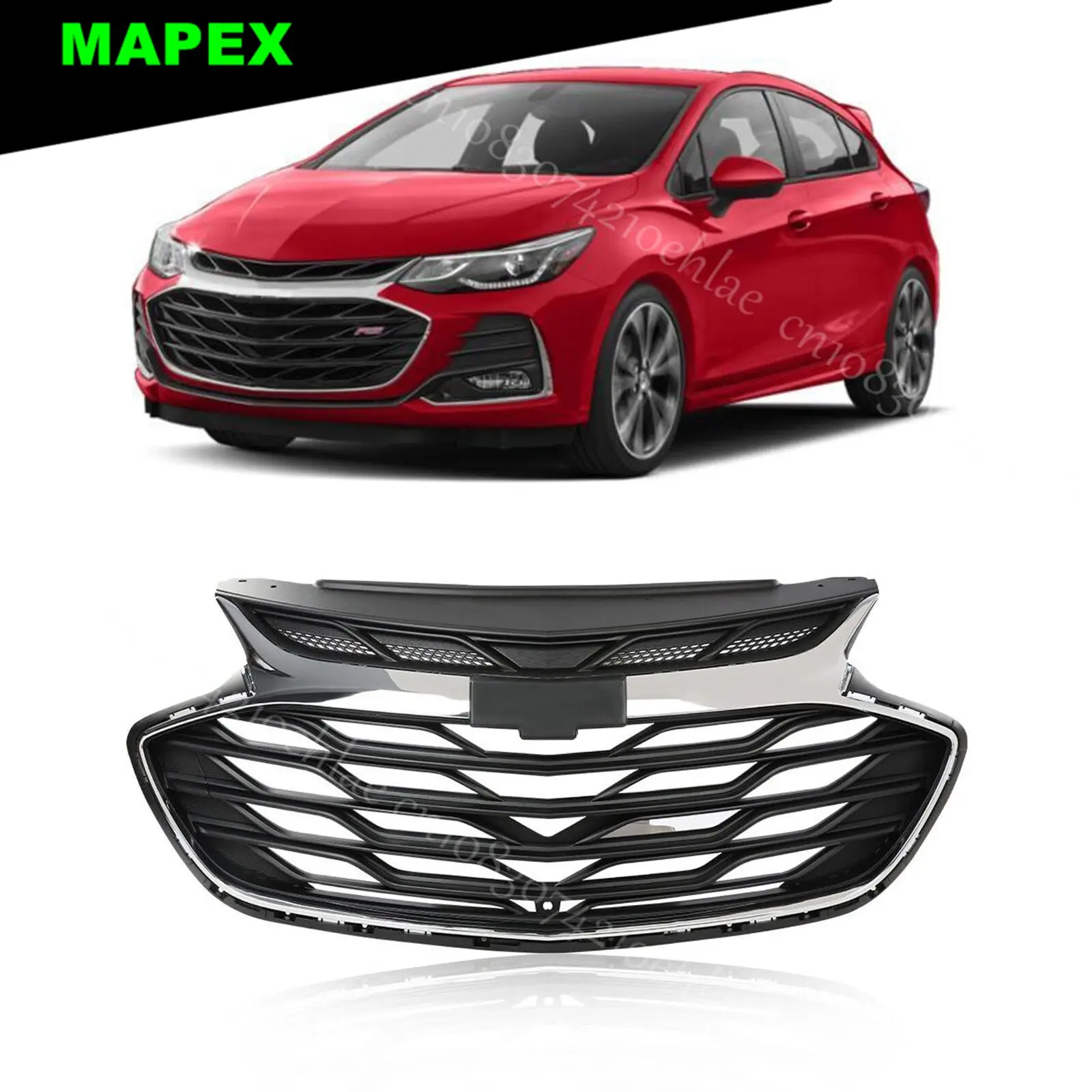 Rejilla delantera superior cromada Chevrolet Cruze 2019+