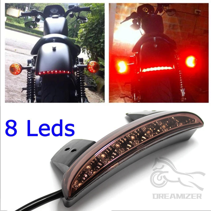 Guardabarros trasero con luz de freno LED – Harley Sportster 883 1200 - imagen 2