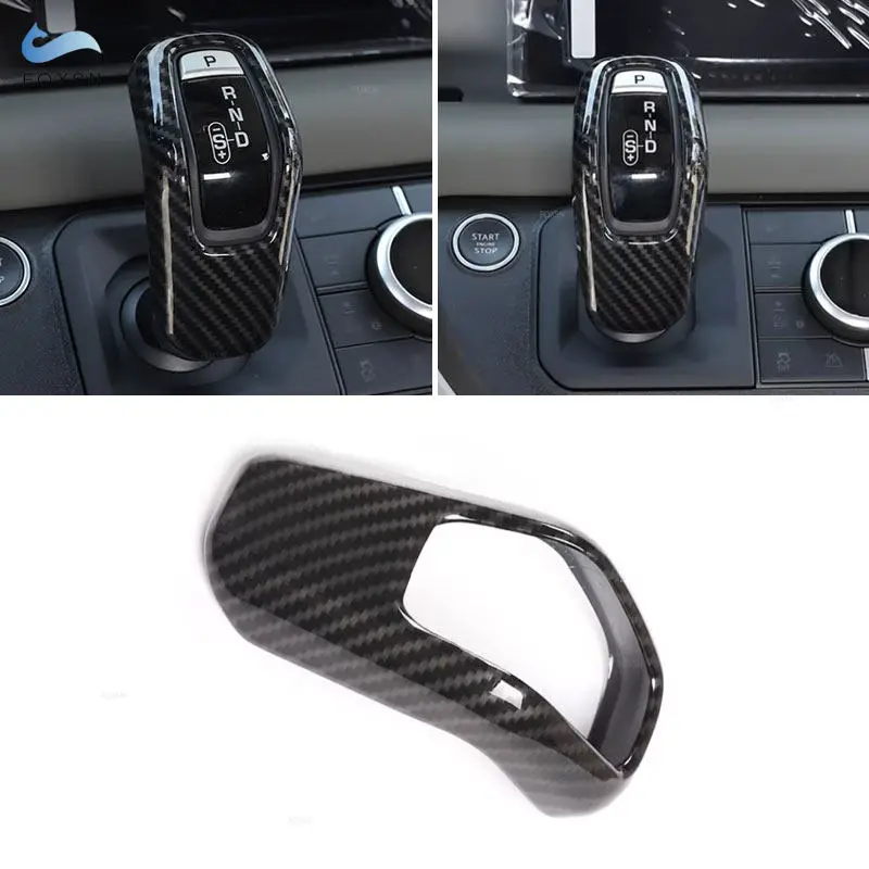 Cubierta para pomo de cambio efecto fibra de carbono Land Rover Defender 90/110/130 - imagen 2