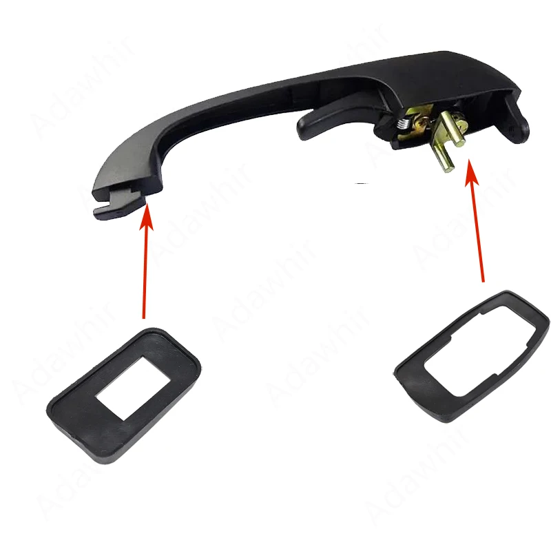 Tiradores puerta delantera VW Tipo 2 Vanagon Syncro con goma - imagen 2