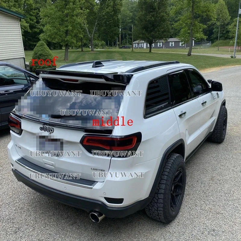 Alerón trasero fibra carbono Jeep Grand Cherokee 13-20 negro brillante - imagen 2