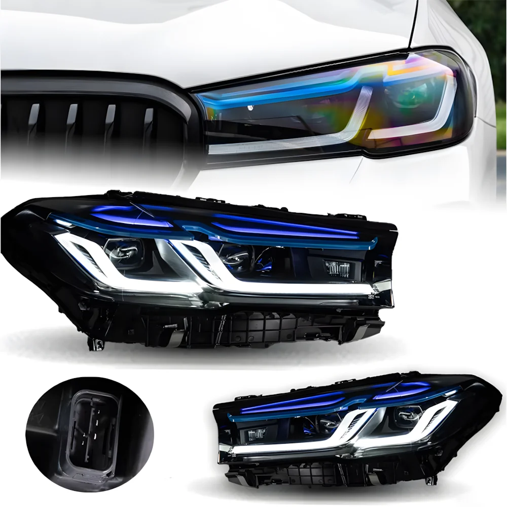 Lente proyector LED BMW 5 Series G30 G38 2018-2023 – Faros automáticos