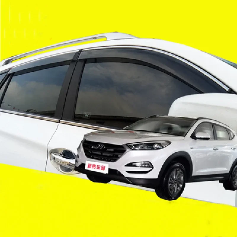 Deflector lateral SUNZ para Hyundai Tucson 2008-2019 – Visera lluvia ahumada - imagen 2