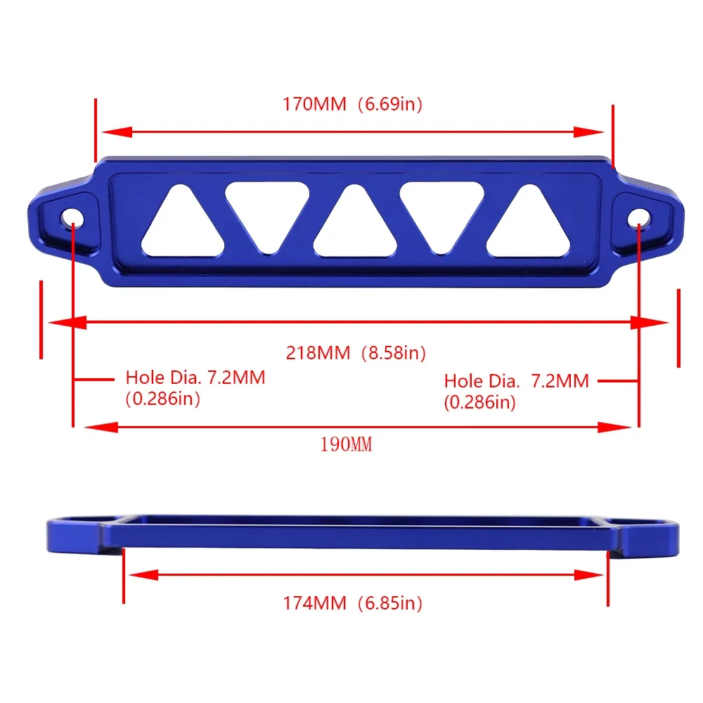 Soporte batería aluminio 218x190mm para Honda Civic EK EG - imagen 3