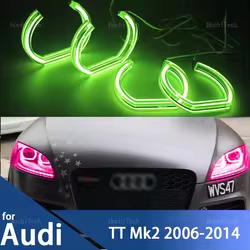 Anillos Ojos de Ángel LED RGB con APP para Audi TT Mk2