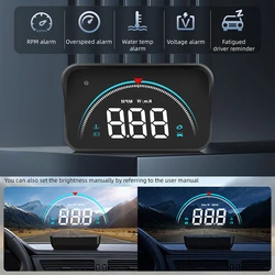 HUD M8 OBD2 Proyector LED velocidad y temperatura para coche