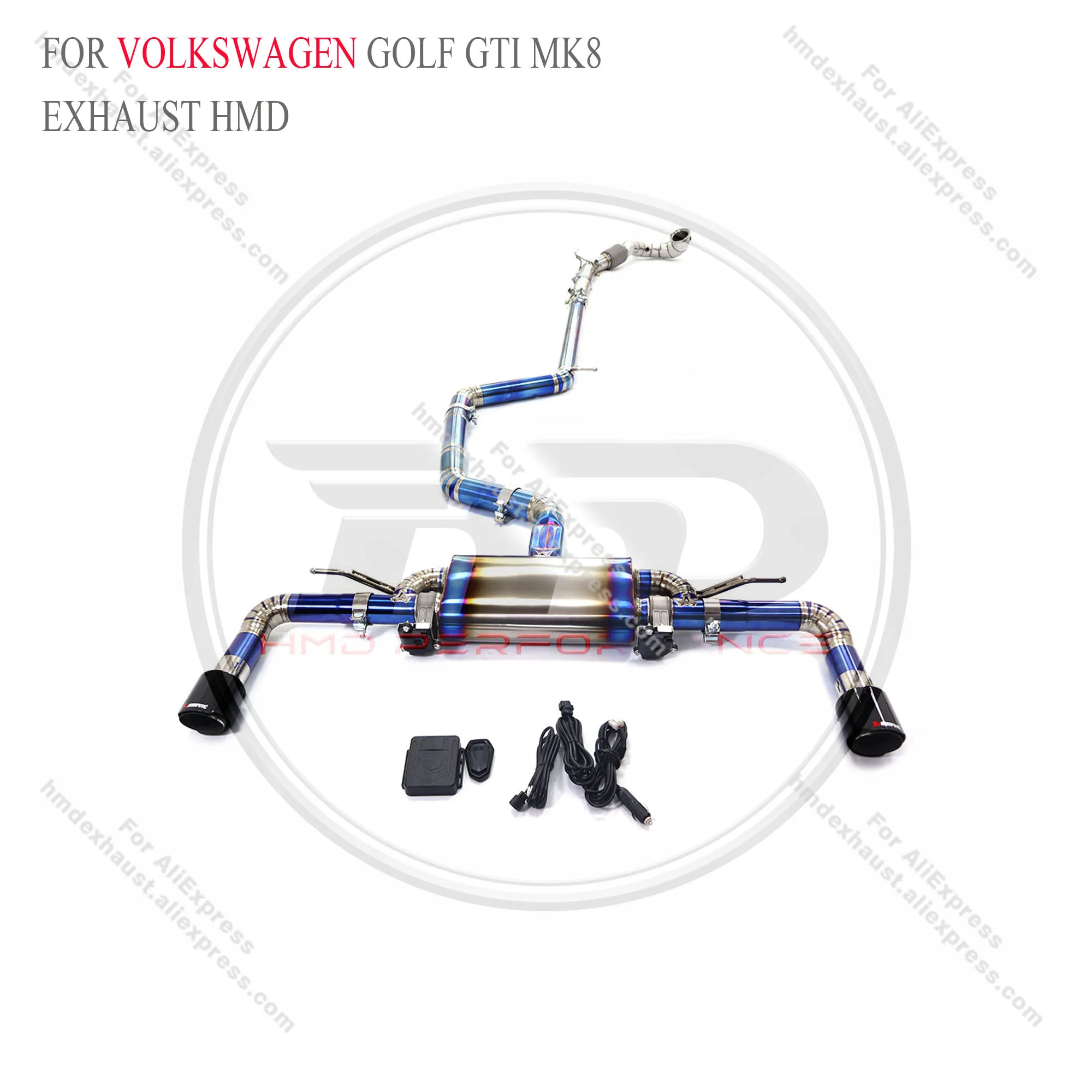 Sistema de escape HMD para Golf GTI MK8