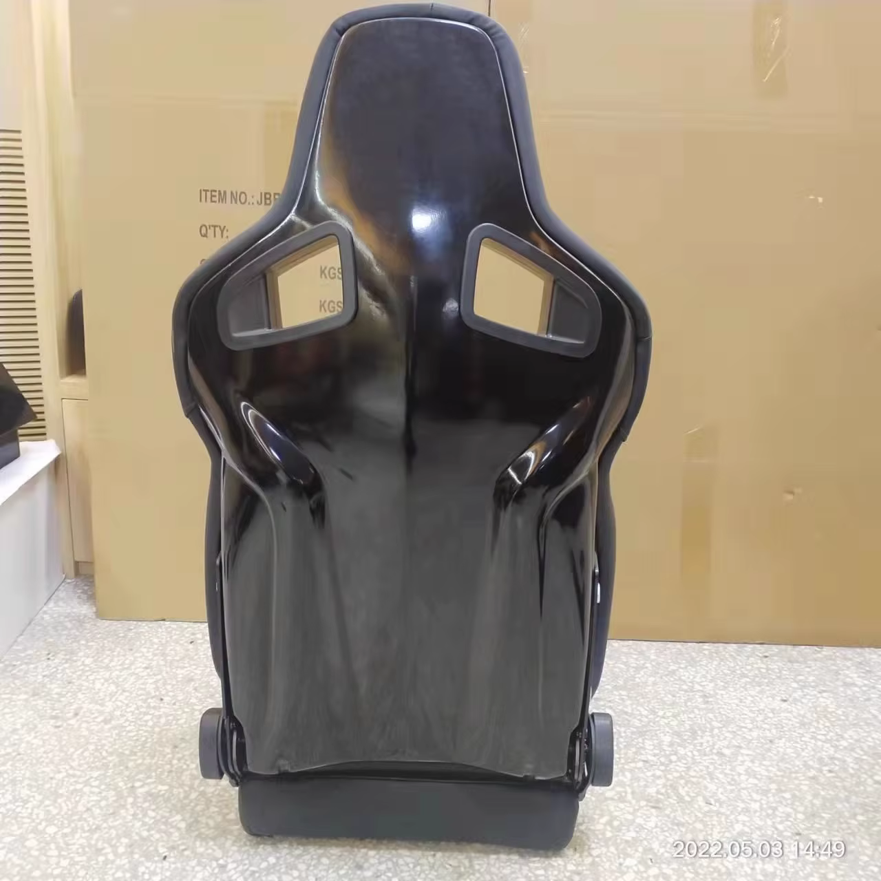 Asiento baquet universal estilo CS PVC gamuza FRP para coche - imagen 4