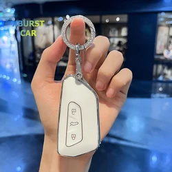 Funda de TPU para llave de coche, soporte Fob para Volkswagen VW Golf 8 MK8 ID-4 ID-6, Skoda Octavia A8, Seat Leon FR MK4 Cupra