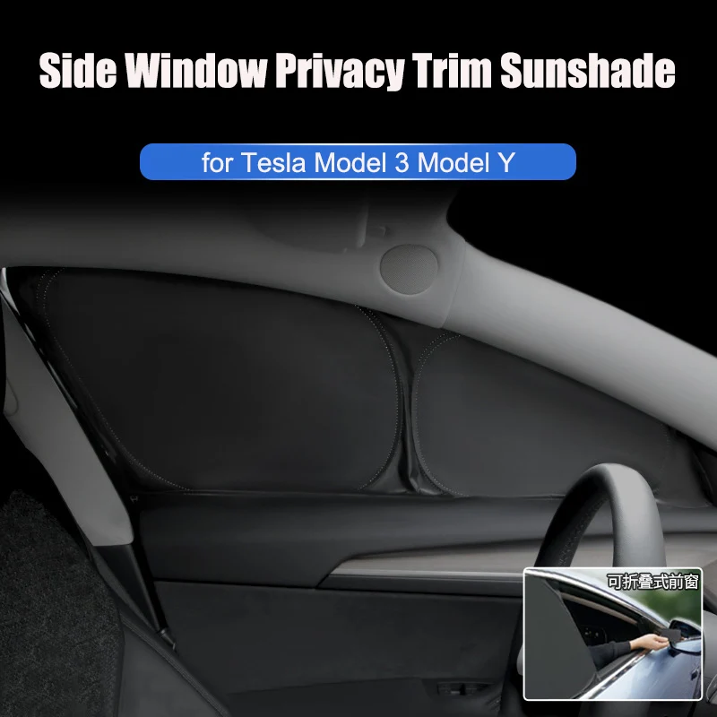 Visera solar privacidad Tesla Model Y Juniper - parasol ventanas - imagen 3