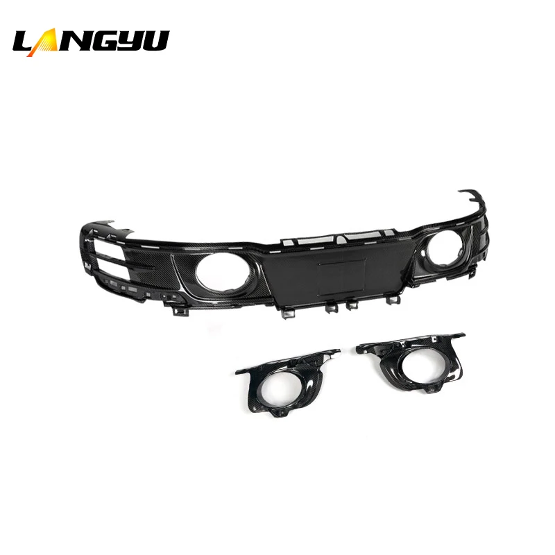 Difusor trasero fibra de carbono Langyu – Labio para Porsche 911 992 - imagen 2