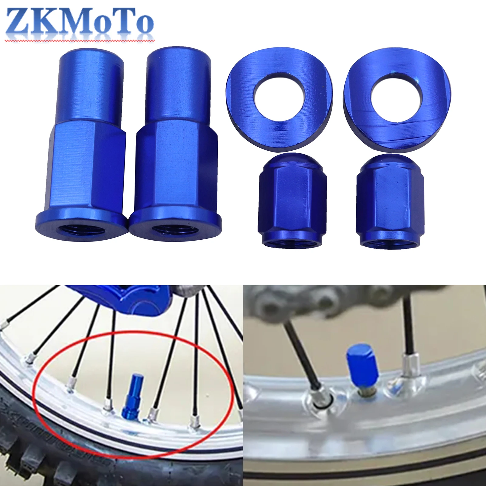 Tapa de válvula CNC para moto KTM Honda Kawasaki Yamaha