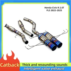 Silenciador titanio Catback Honda Civic FL5 2.0T 2022-2025