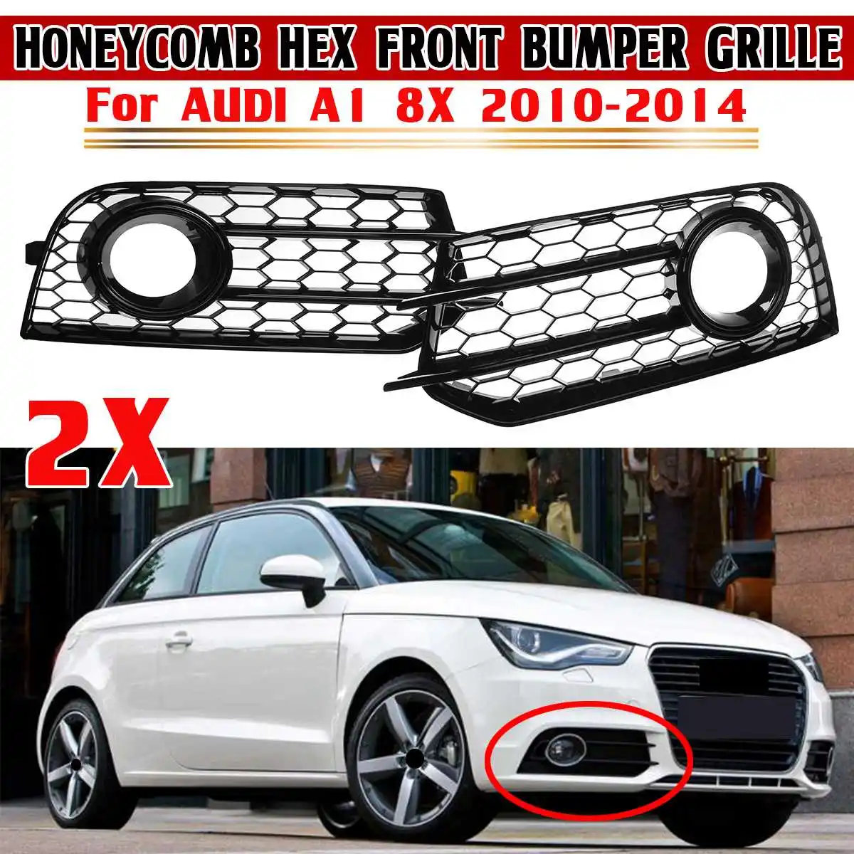 Rejilla antiniebla parachoques delantero Audi A1 8X