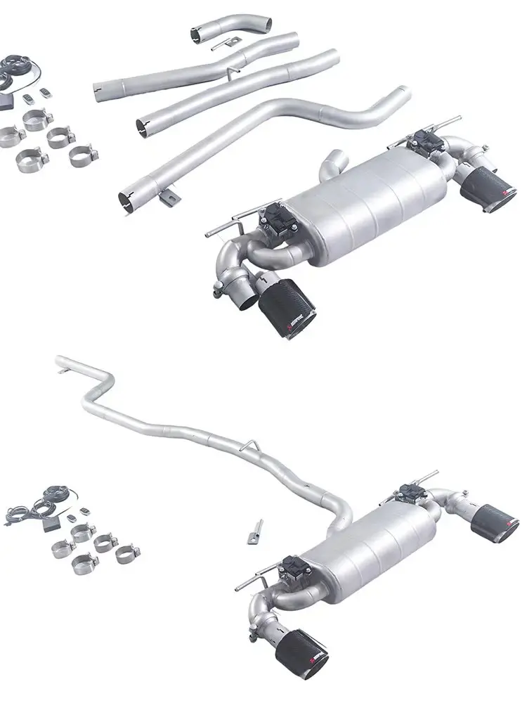 GFC catback de escape doble salida BMW 116i-125i F20 B48 2.0T - imagen 2