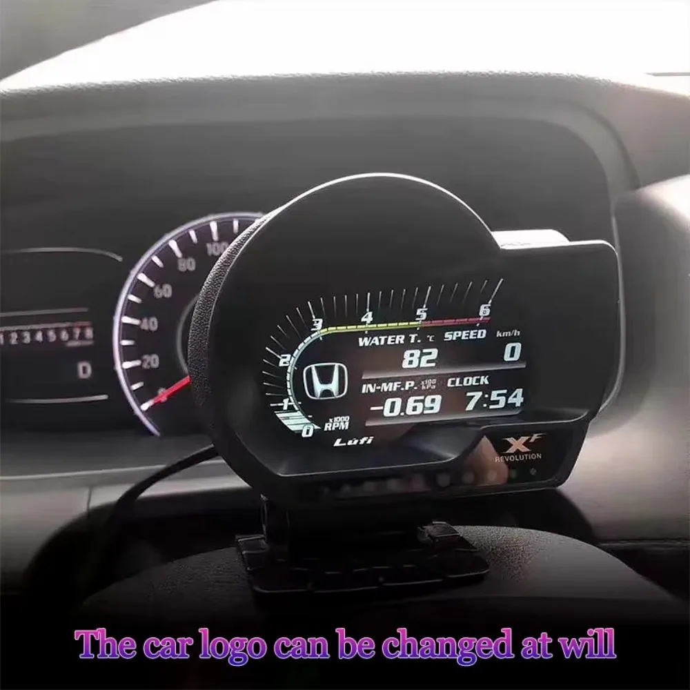 Medidor digital LUFI XF OBD2 – RPM, presión aceite y AFR tuning - imagen 5