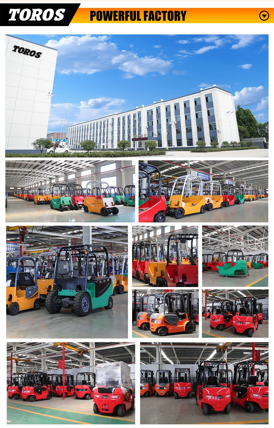 Maquinaria de carretilla elevadora personalizada