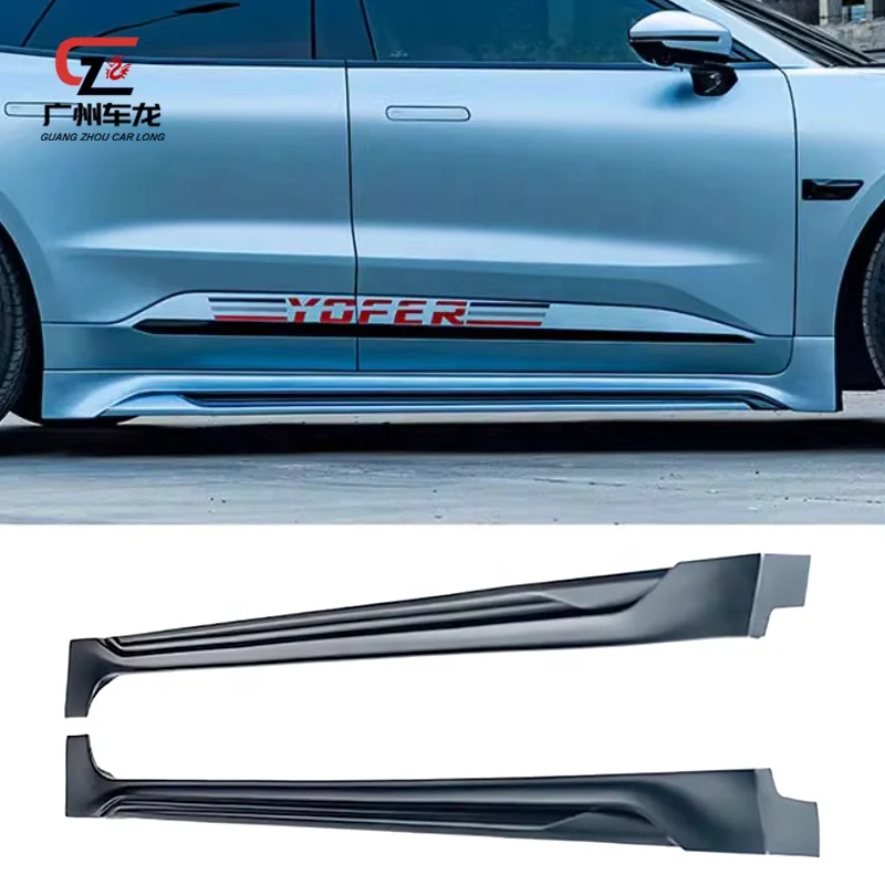Kits de carrocería de coche estilo Yofer, difusor trasero de labio delantero, faldas laterales para nuevo Zeekr 001 2024, piezas exteriores de Material ABS - imagen 4