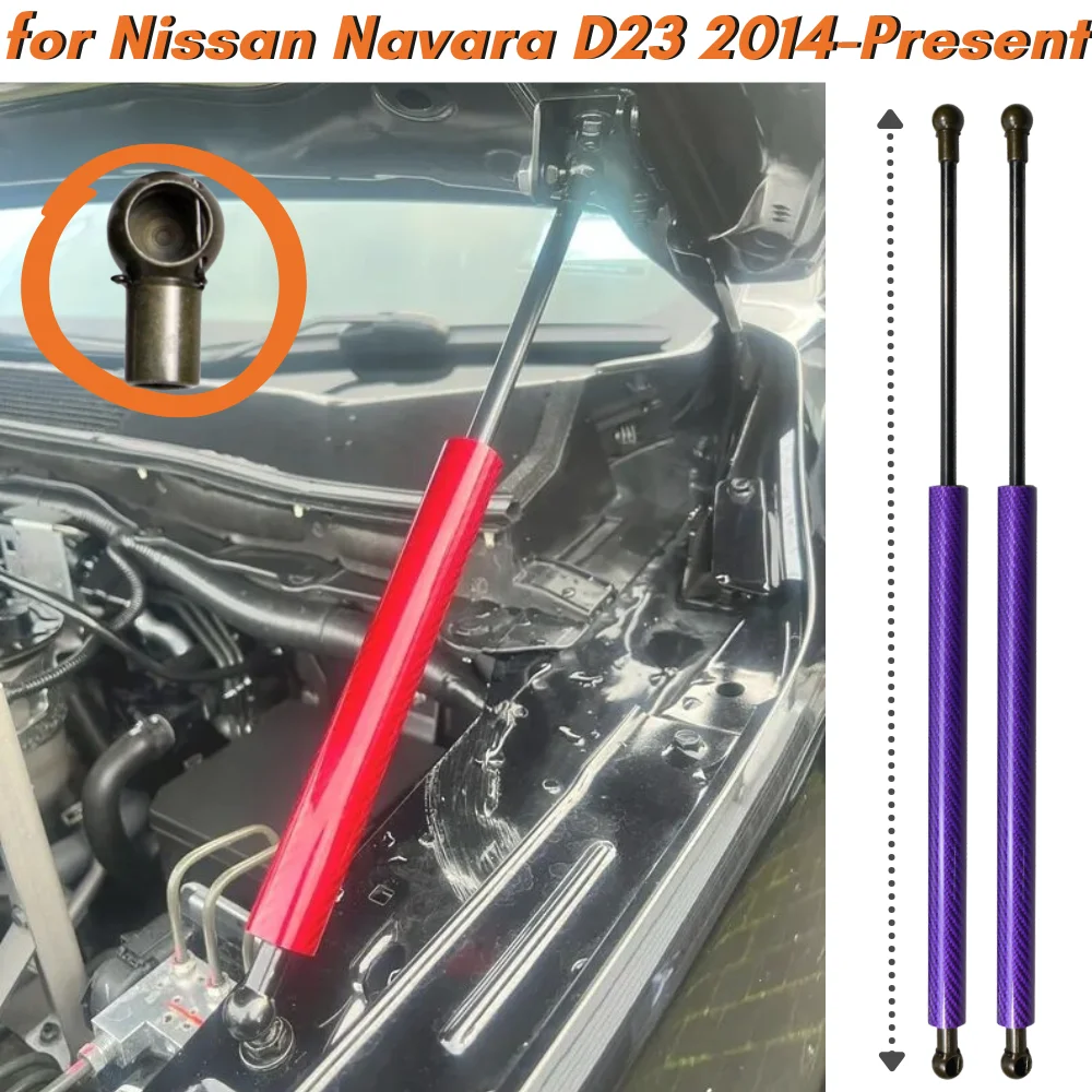Puntales de capó para Nissan NP300 Navara D23 y Mercedes-Benz Clase X