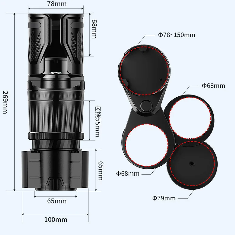 Portavasos para coche fijo de copiloto con brújula y almacenamiento - imagen 5