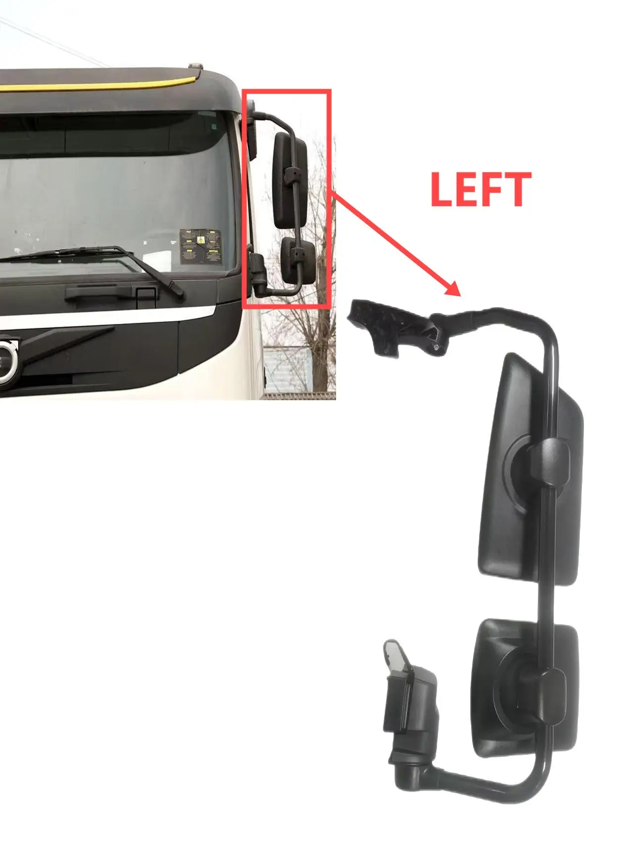 Retrovisor Volvo FMX OEM 84213519/84213656 – Espejo lateral
