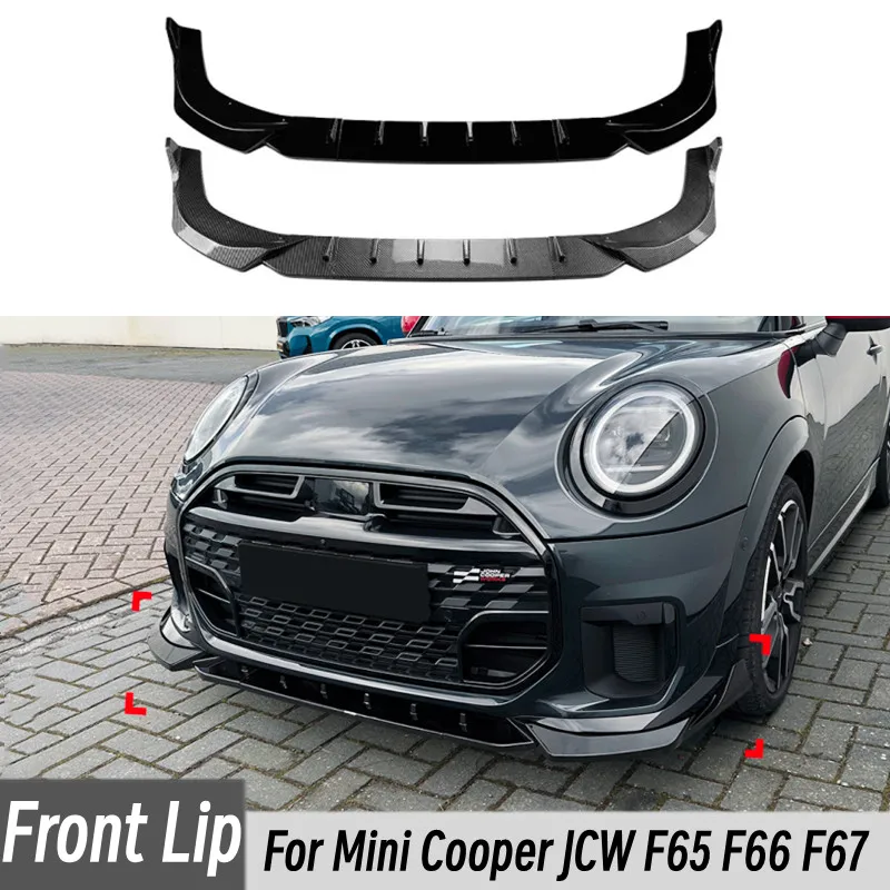 Splitter delantero negro para Mini Cooper JCW F65/F66/F67