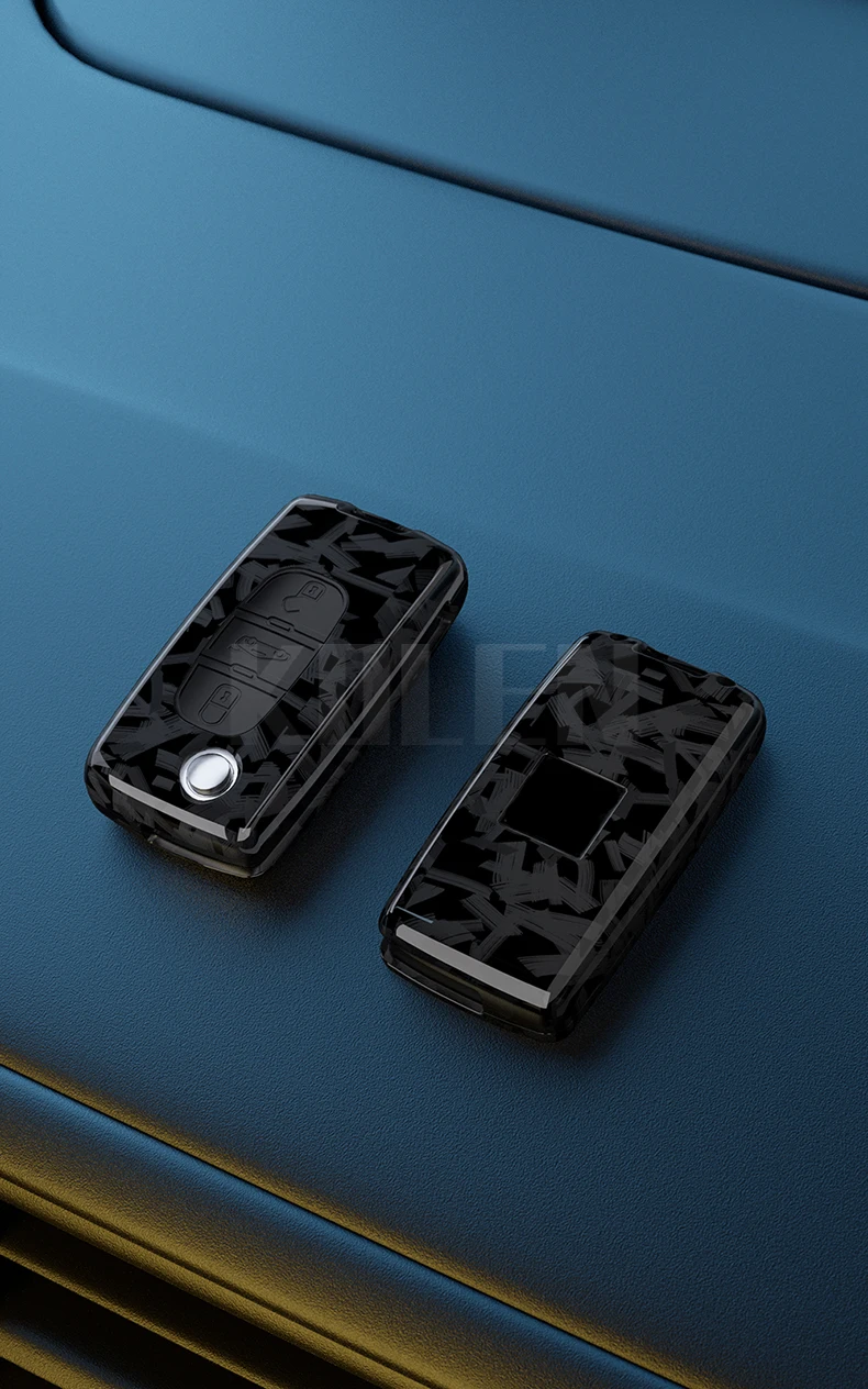 Funda con tapa para llave de coche vista trasera