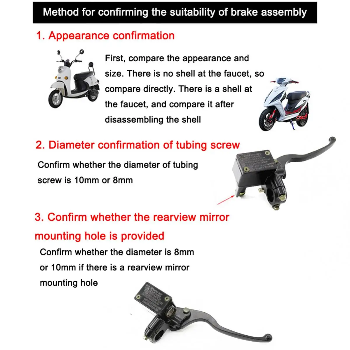 Bomba de freno hidráulica universal para moto, buggy y scooter - imagen 2