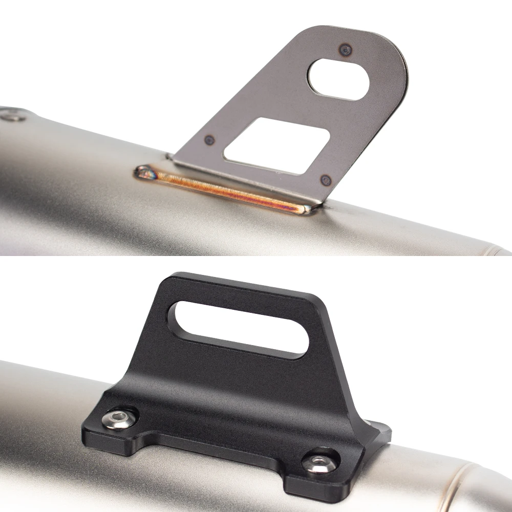 Tubo silenciador de escape Universal para motocicleta, proyecto de tres capas de 51MM y 60MM con DB Killer para VSTROM650 FZ07 DUKE250 450SR 800NK R3 - imagen 5