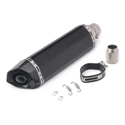 Tubo de escape universal 51 mm con silenciador para moto