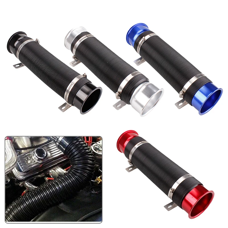 Kit de admisión de aire frío universal con tubo flexible de 76 mm - imagen 2