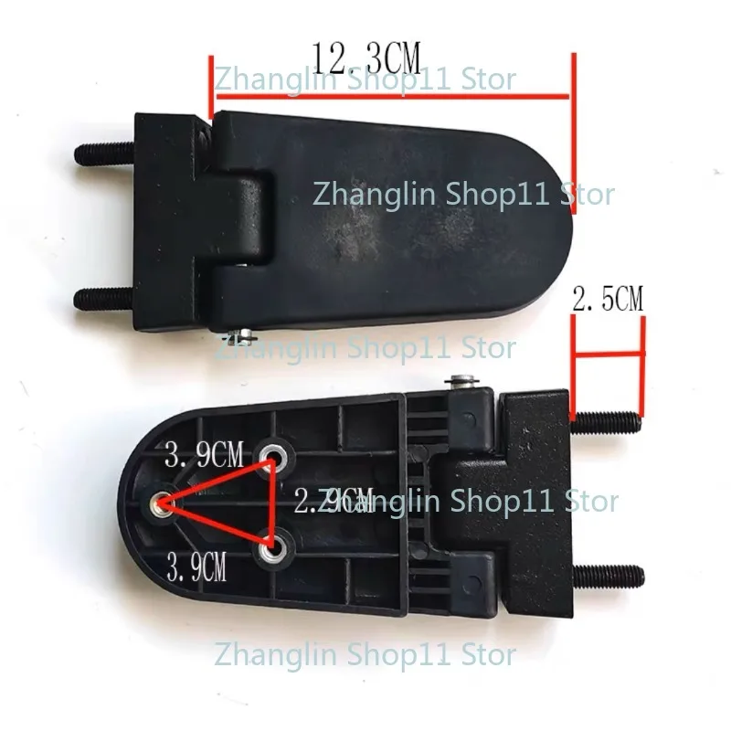 Bisagra de puerta de coche eléctrico de cuatro ruedas para triciclo eléctrico, bisagras abiertas/cerradas, aleación de aluminio para accesorios de hormiga roja UMI - imagen 2
