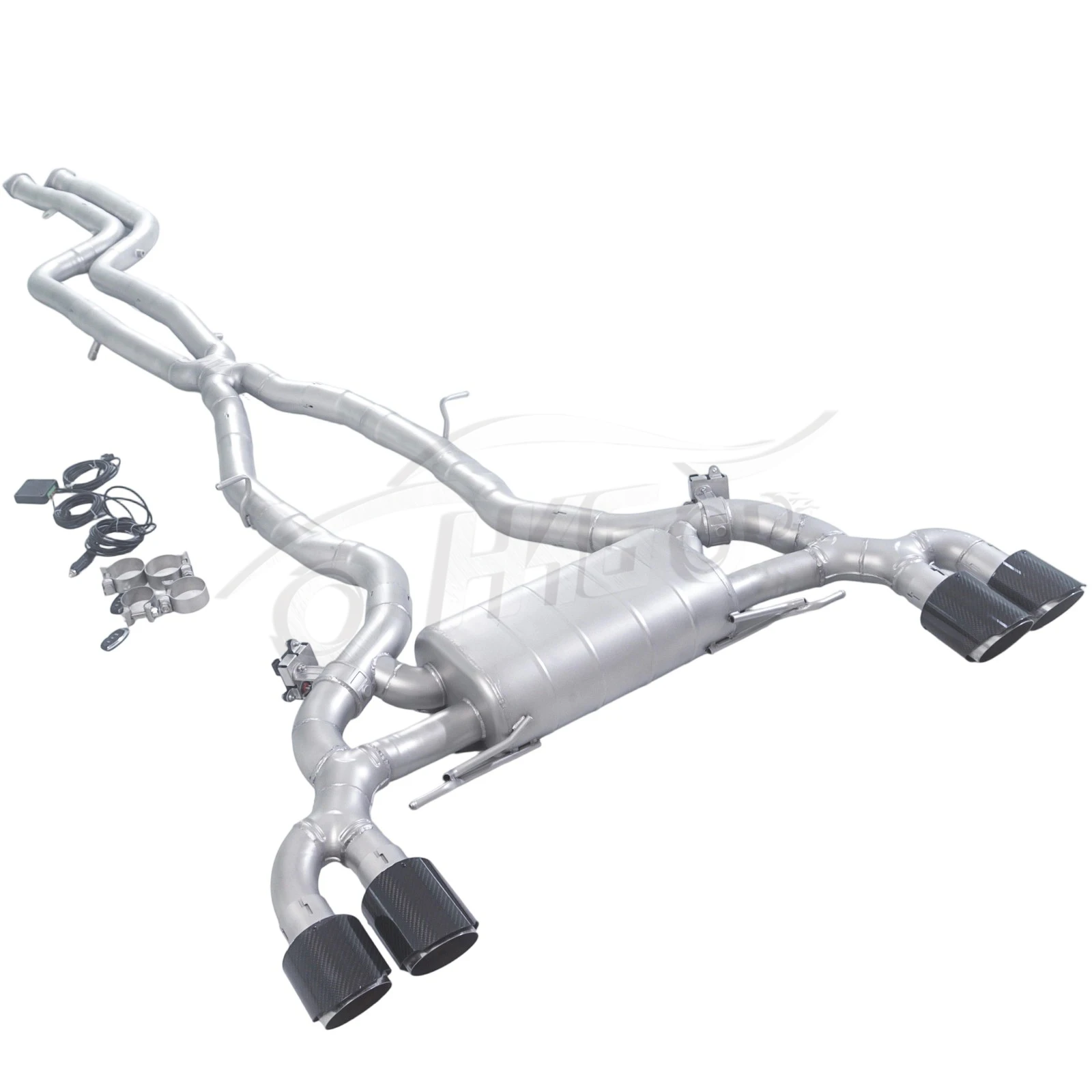 Escape deportivo acero inoxidable con válvula para BMW X3M F97 3.0T - imagen 5
