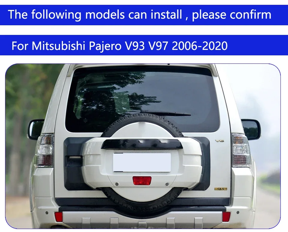 Vista trasera instalada Mitsubishi Pajero LED