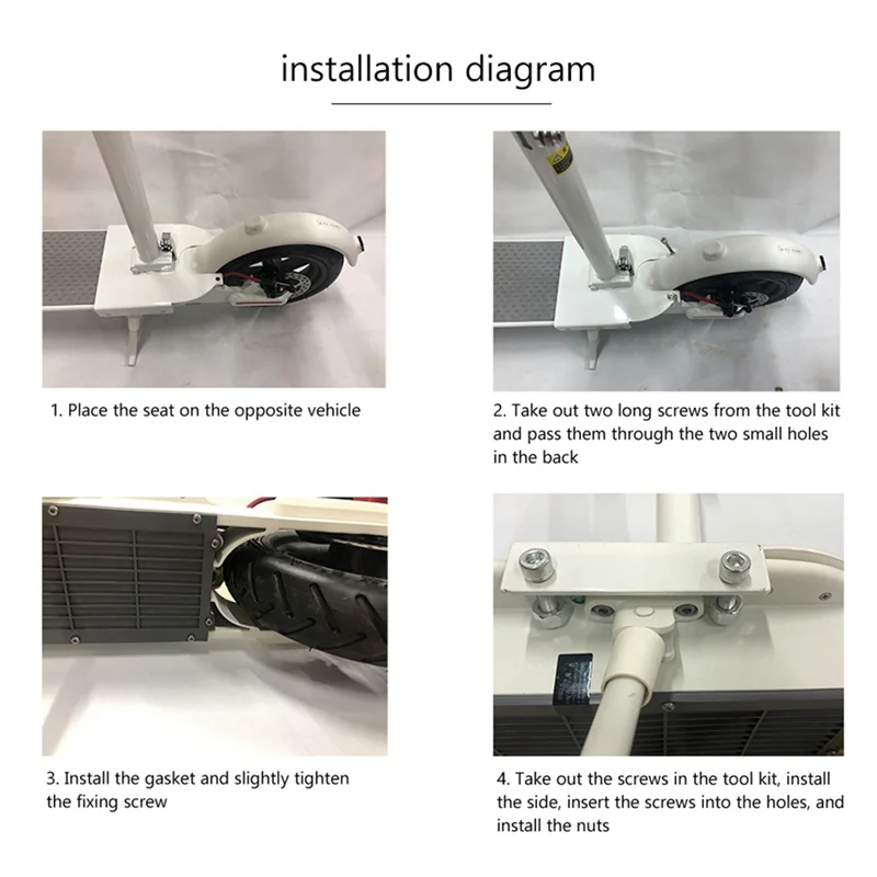 Asiento ajustable para patinete eléctrico Xiaomi M365/Pro - imagen 3