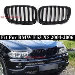 Rejilla parachoques delantero negra brillante BMW X5 E53 LCI