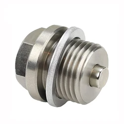 Tornillo de drenaje magnético de aceite en acero inoxidable