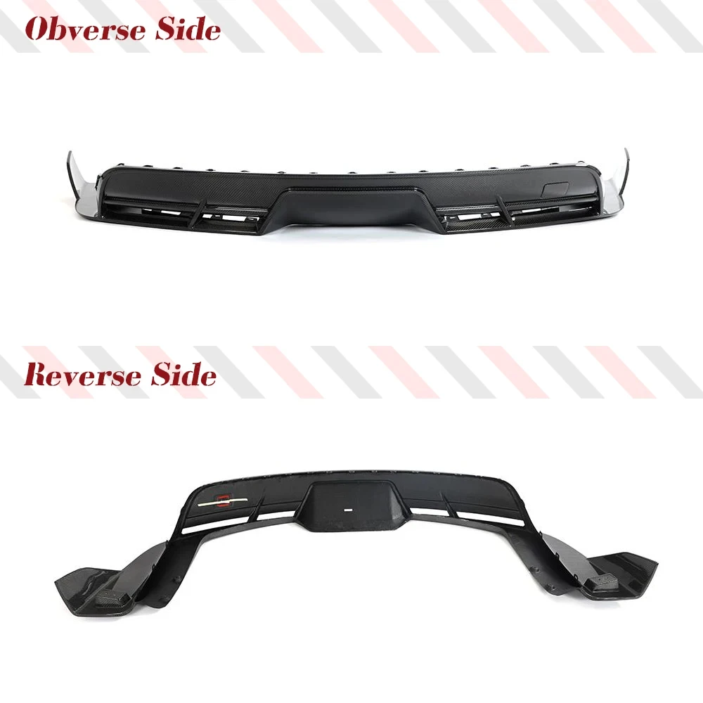 Difusor trasero fibra de carbono divisores a cuadros para Tesla Model S - imagen 4
