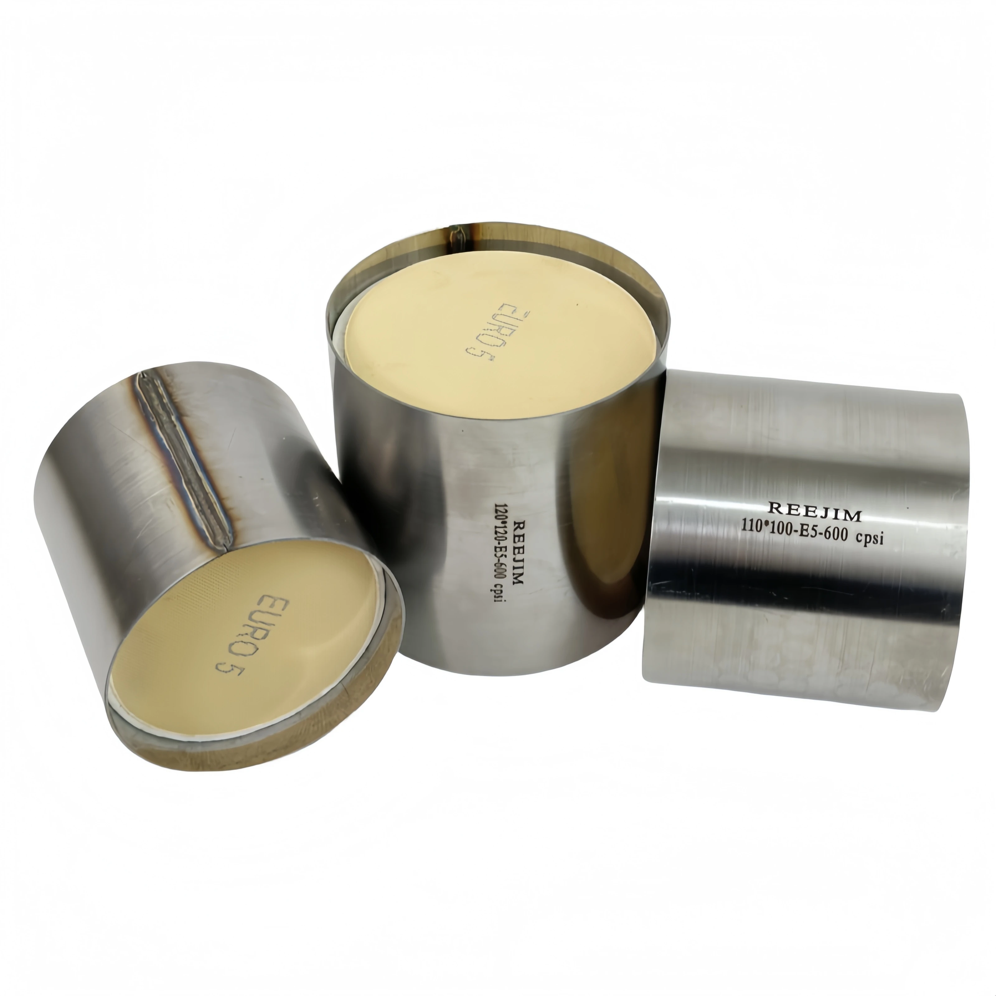 EURO 5 120*120mm 110*100mm 100*100mm convertidor catalítico Universal con catalizador de 600 cpsi almohadilla sin expansión EURO V