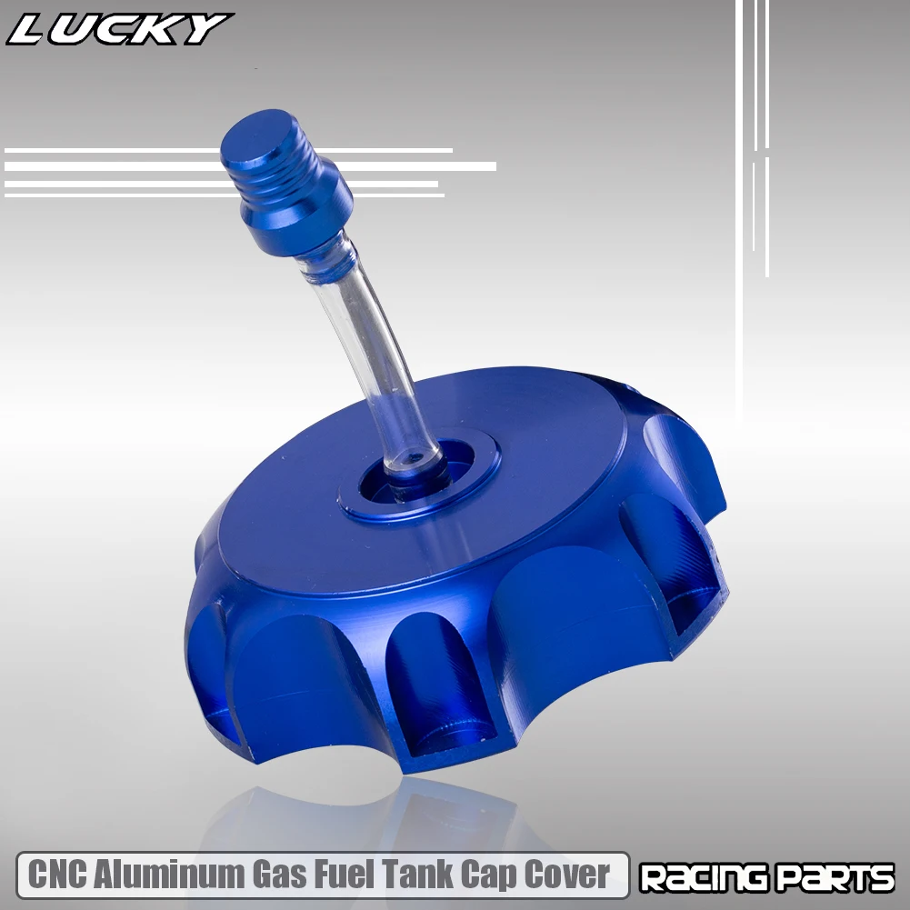 Tapa de tanque de combustible de Gas de aluminio CNC, cubierta para Kayo Bse chino CRF TTR KLX 110 50 70 90 125 140 150 160 190 CC, piezas de Dirt Pit Bike - imagen 4