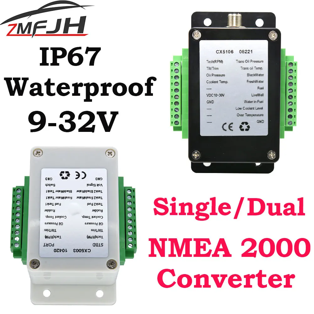 Convertidor NMEA 2000 IP67 Individual/Doble - Caja Multifunción Barco