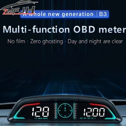 Pantalla HUD OBD multifunción: velocímetro, RPM y temperatura del agua