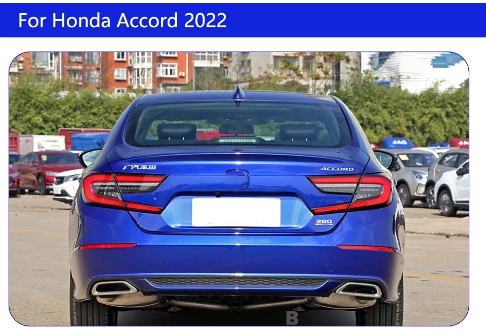 Vista nocturna de luces traseras LED